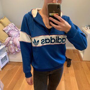 Adidas Vintage Quarter-Zip Hoodie